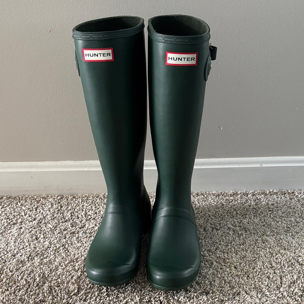 Hunter Dark Green Original Tall Rain Boots